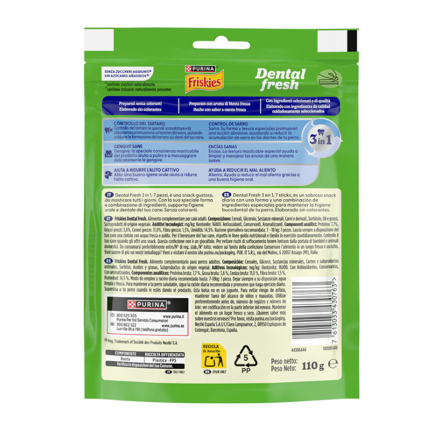 7 barritas Friskies Small Snacks Dentales Fresh para perros , , large Imagen numero 4