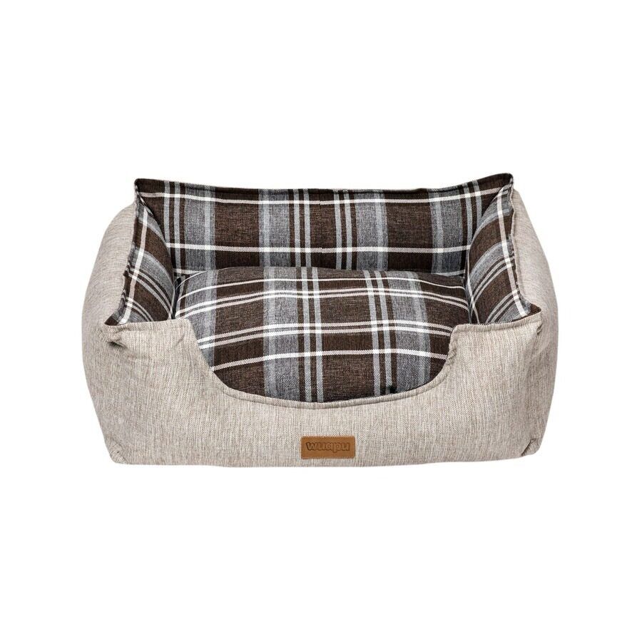 WUAPU CAMA RECT. SERIE BRITISH 95x75x28 MARRON, , large Imagen numero 1