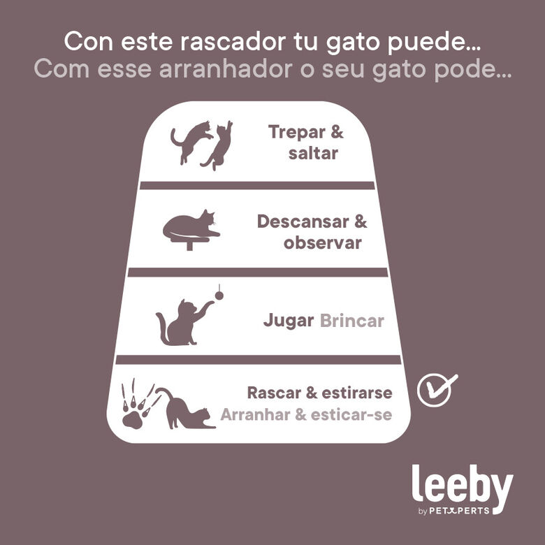 Leeby Fitz tabla rascador de cartón azul para gatos thumbnail