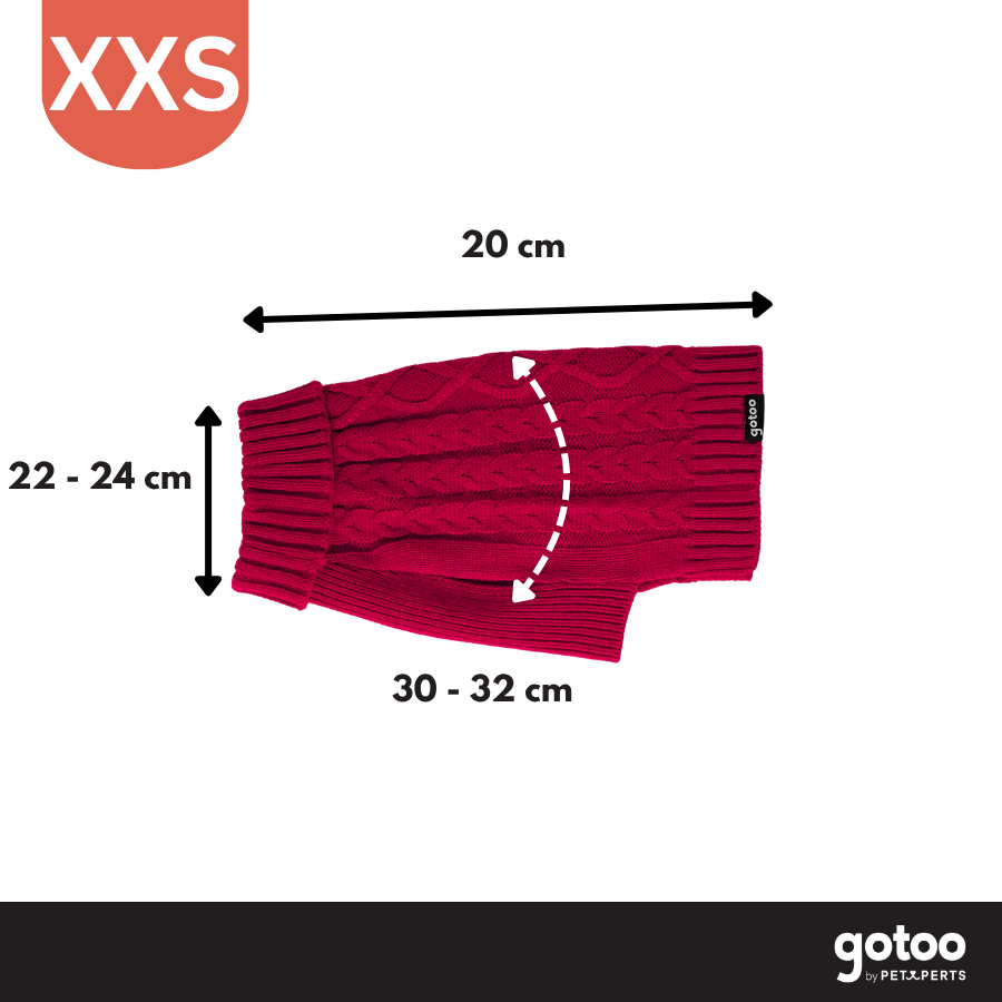 Gotoo Jersey de Punto Rojo para perros, , large Imagen numero 4