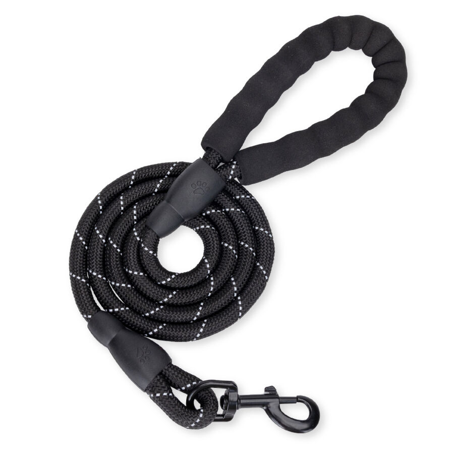 Nobleza Correa de Perro Reflectante de 1.5m, Correr Adiestramiento Correas Antitirones Extensibles Cuero Nylon con Acolchado C&oacute;modo, para Perro Peque&ntilde;o Perro Mediano y Perro Grande, , large Imagen numero 1
