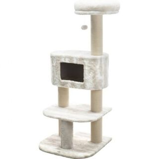 Poste rascador grande para gatos color Blanco