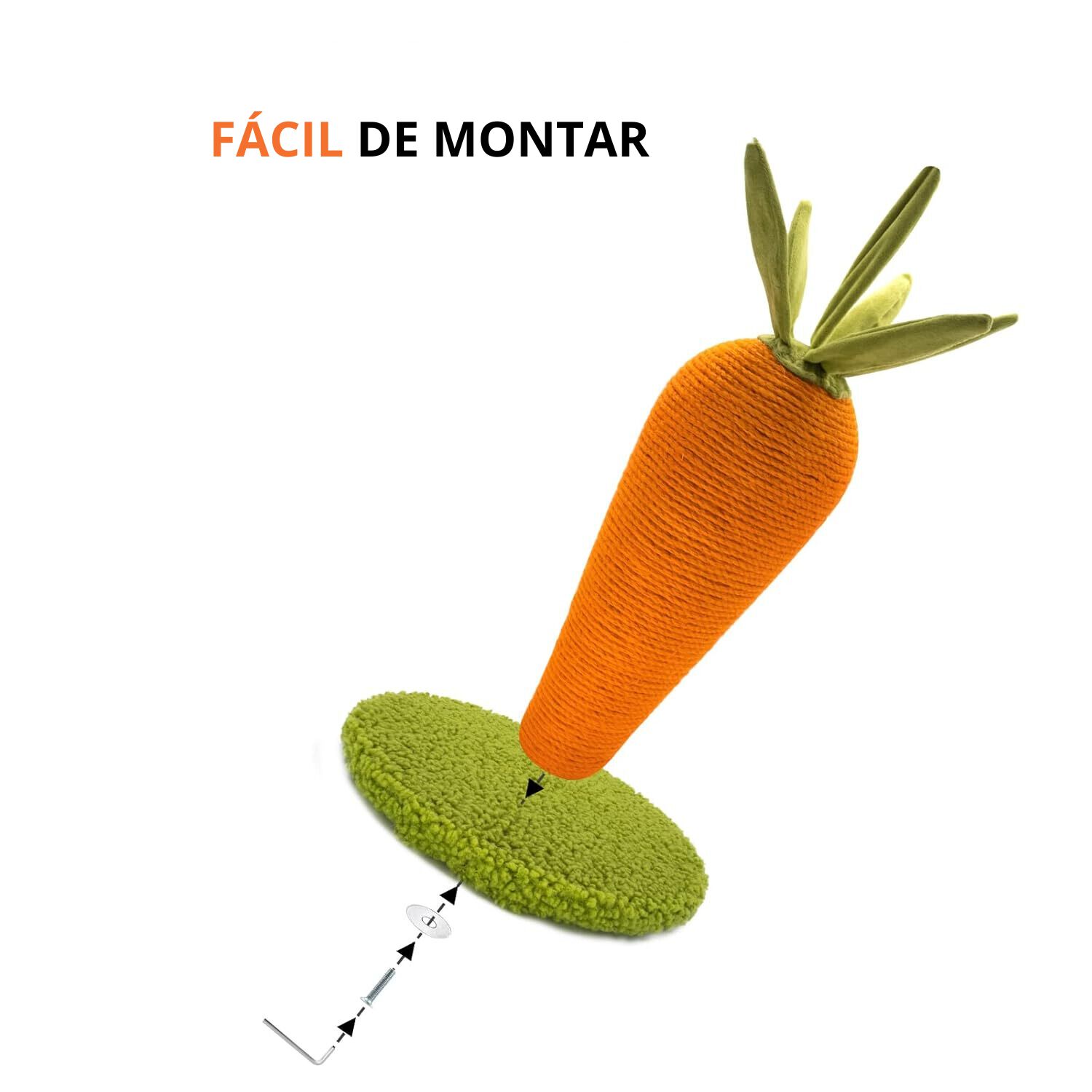 FOFOS | Rascador Zanahoria - Para Gato, , large Imagen numero 4