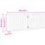 vidaXL Puerta para perros plegable 2 paneles madera de álamo 160 cm, , large indicador imagen numero 5