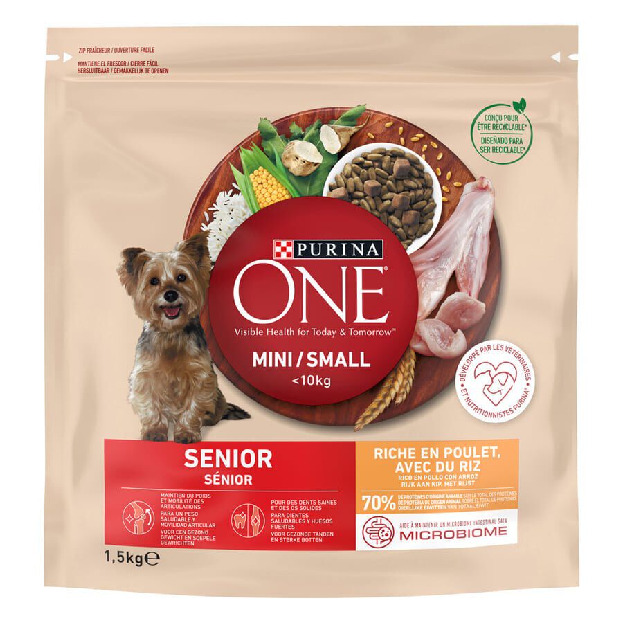 Purina One Senior 8+ Mini pienso para perros thumbnail