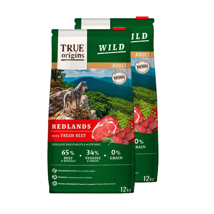 True Origins Wild Adult Redlands Ternera pienso para perros