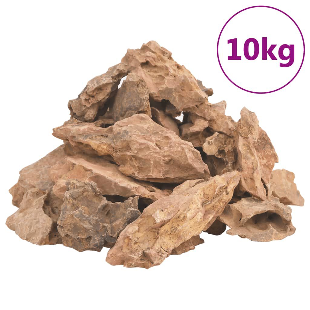 vidaXL Piedras de drag&oacute;n marr&oacute;n 10 kg 1-10 cm, , large Imagen numero 2