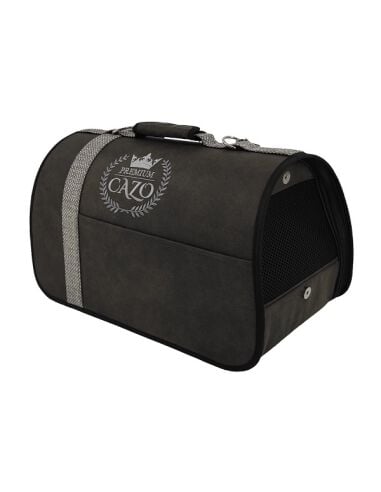 Cazo Premium Transportín Gris para perros y gatos