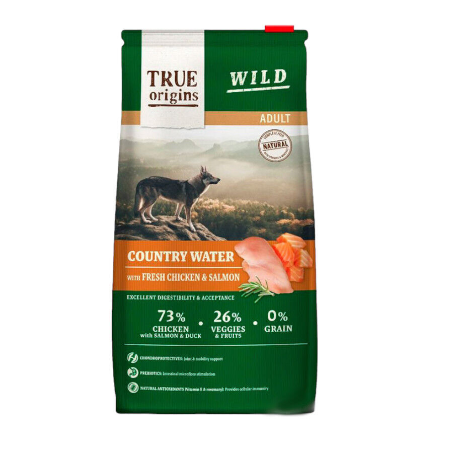 True Origins Wild Adult Country Water Pollo y Salmón pienso para perros