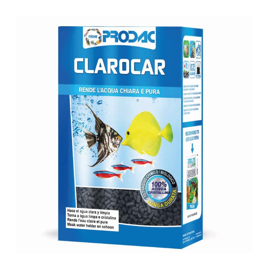 Prodac Clarocar carbón activado para acuarios