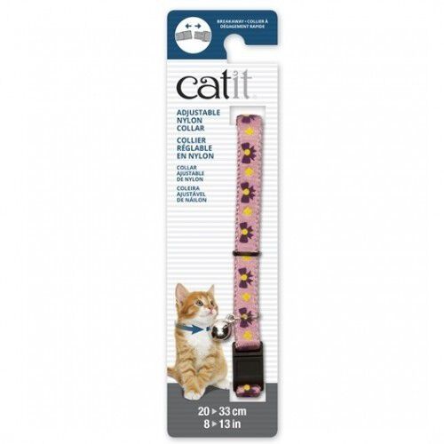 Collar ajustable con cascabel para gatos color Rosa/P&uacute;rpura, , large Imagen numero 1