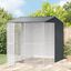 vidaXL Aviario de acero gris antracita 215x110x247 cm, , large indicador imagen numero 11