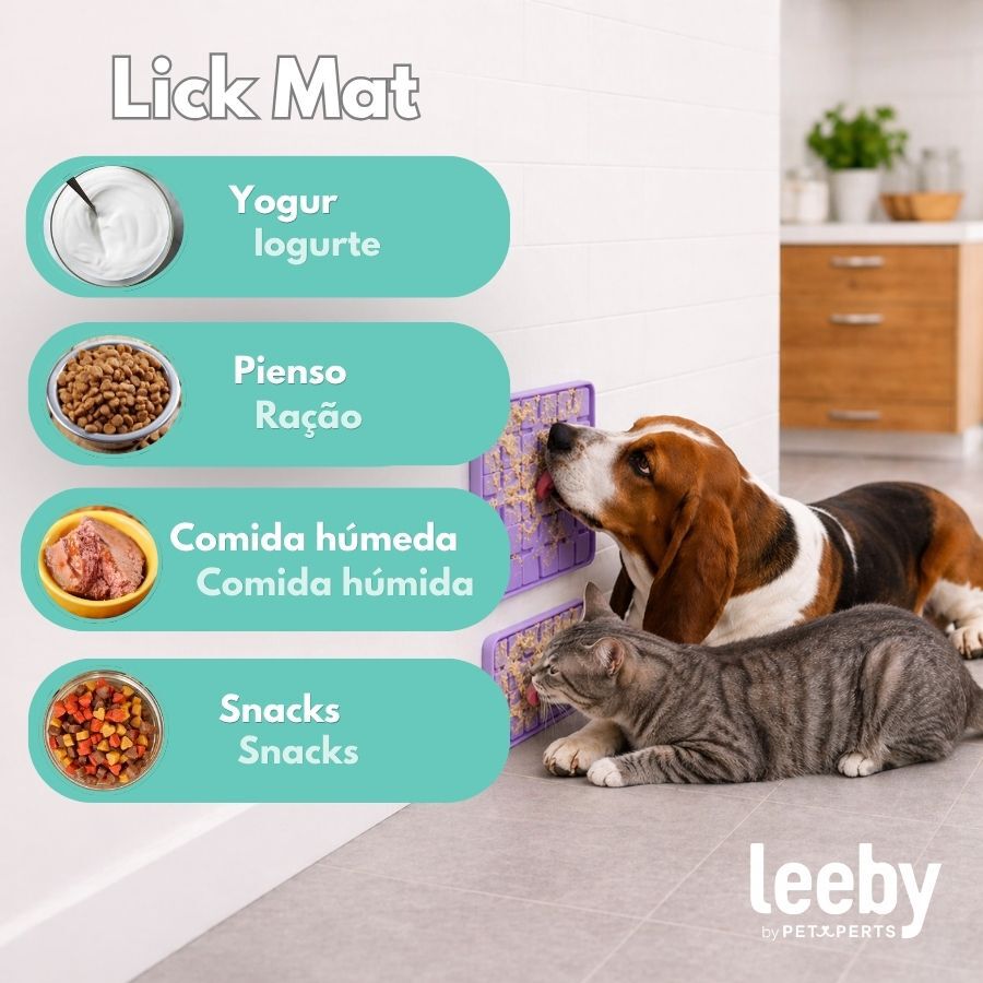 Leeby Alfombrilla de Lamer Morado para perros y gatos, , large Imagen numero 6