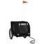 vidaXL Remolque de bicicleta para perros hierro y tela Oxford negro, , large indicador imagen numero 6