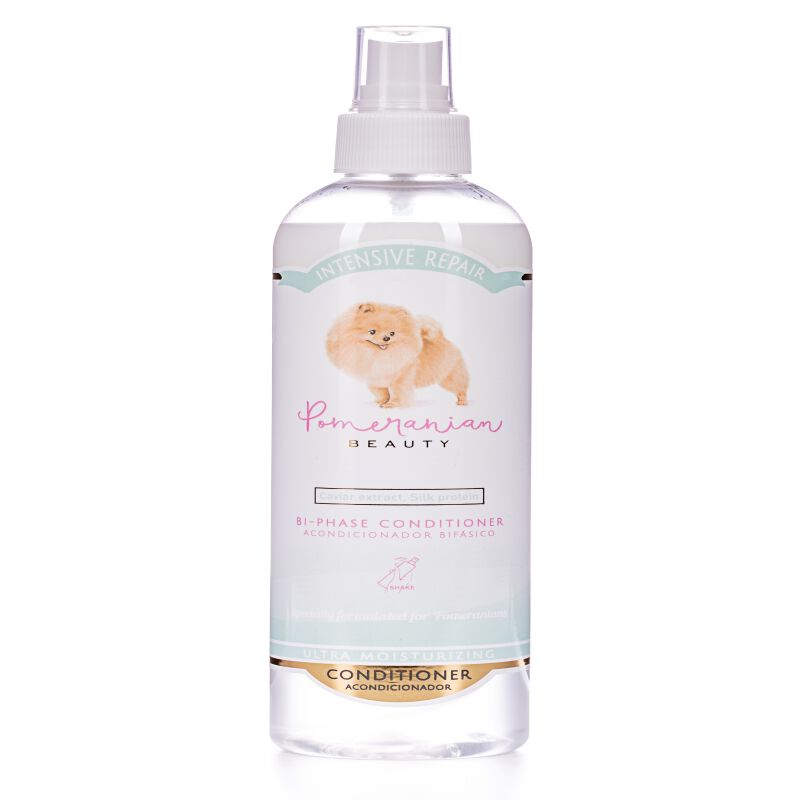 Pomeranian beauty Spray acondicionador hidratante para el cepillado del perro pomerania