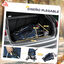 PawHut Carrito para Perros Plegable Cochecito para Mascotas Carrito para Perros Pequeños con Toldo Ajustable Cesta de Almacenaje Ventanas de Malla Portavasos y 2 Ruedas 75x45x97 cm Azul Oscuro, , large indicador imagen numero 5