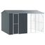 vidaXL Jaula para Aves Antracita 645 x 310 x 247 cm Acero galvanizado, , large indicador imagen numero 21