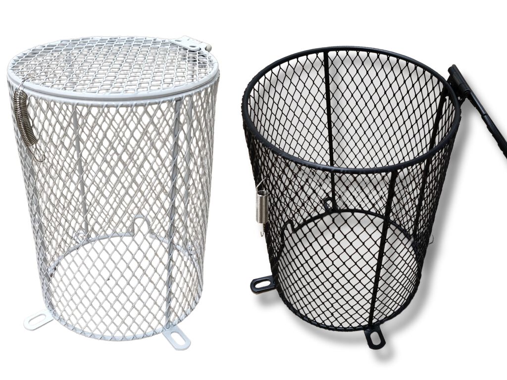 ReptilHábitat Jaula metálica de protección para bombillas Blanco