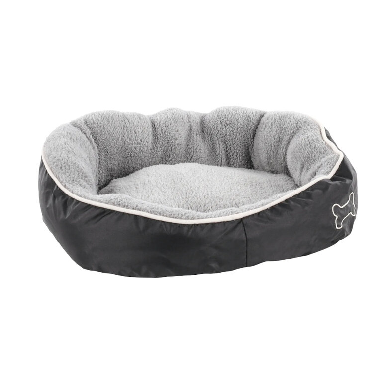 Flamingo Chips Rectángulo Gris cama cuna para perros, , large image number null