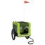 vidaXL Remolque bicicleta para perros hierro tela Oxford verde negro, , large indicador imagen numero 5