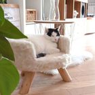 Cama afelpada District70 Nordic para gatos color Merengue, , large image number null