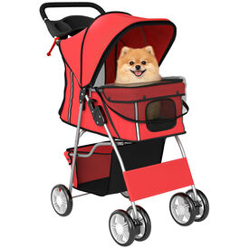 PawHut Carrito para Perros Rojo