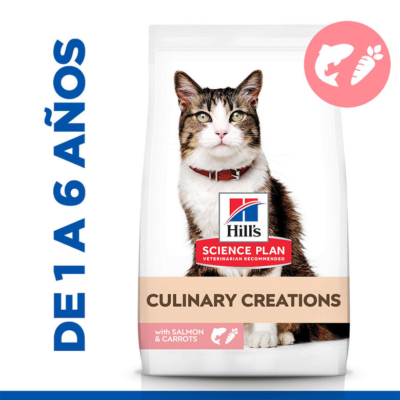 Hill&#039;s Science Plan Culinary Creations Salmón y Zanahorias pienso para gatos thumbnail