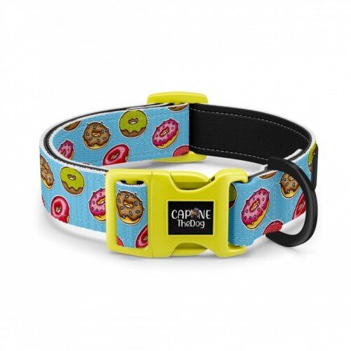 Collar regulable CaponeTheDog para perros estampado Donuts, , large Imagen numero 1