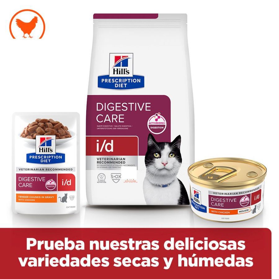 85 g Hill's Prescription Diet i/d Mousse de Pollo lata para gatos, , large Imagen numero 5