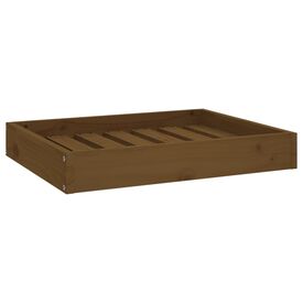 VidaXL Estructura rectangular cama de madera marrón para perros