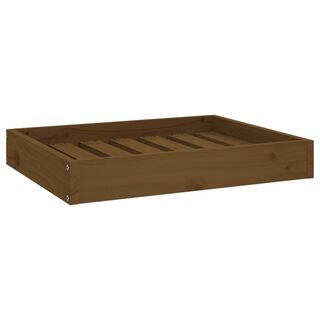 VidaXL Estructura rectangular cama de madera marrón para perros