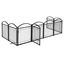 COSTWAY Parque para Perros de 8 Paneles con Puerta de Seguridad con Estructura Met&aacute;lica, Corral para Perros Peque&ntilde;os y Medianos, Corralito para Perros Plegable para Interior Exterior, Negro, , large indicador imagen numero 1