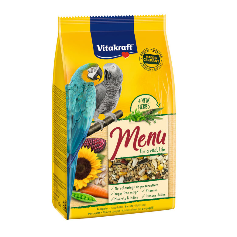Vitakraft Menú Premium Mixtura de Cereales y Semillas para loros