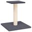 vidaXL Poste rascador para gatos con plataforma gris oscuro 38 cm, , large indicador imagen numero 1