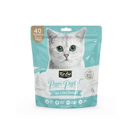 Kit Cat PurPuree Hairball Atún y Fibra Sobres para gatos