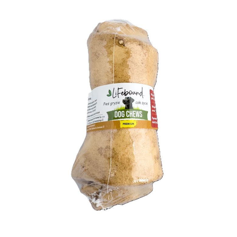 Lifebound Hueso masticable de cuero de ternera, lote de 4, 40 cm thumbnail