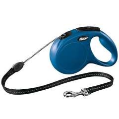 Correa extensible perro Flexi New Classic Basic Color Azul