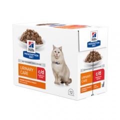 Hill's Prescription Diet Feline Urinary Stress Pollo alimento húmedo para gatos