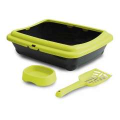 Kit de inicio para gatos Nayeco con bandeja sanitaria y comedero
