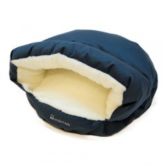 Cama cueva para gatos Wondermals Luxe azul marino