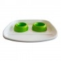 Bandeja con comederos TK-Pet Doble Sound