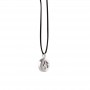 Colgante de Metal con motivo Huella color Gris