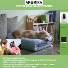 Kit de vigilancia y cuidado para mascotas color Blanco