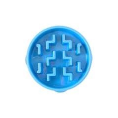 Comedero lento Slo Bowl para perros color Azul