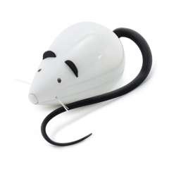 Señuelo para gatos forma de ratón color Blanco y Negro