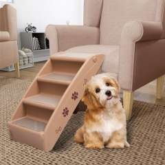 Escalera de acceso al sofá para perros color Beige