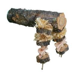 Percha Natural Shredding Corky Toy Perch color Madera