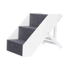 Escalera ajustable para mascotas color Blanco
