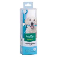 Kit cepillo pasta de dientes para perros Dentican