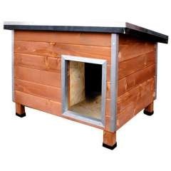 Caseta robusta de madera para perros Nevada Madera